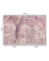 Exclusive wall mural - Palm leaves pink | FEEBY