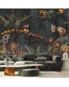 Original Wallpaper - Monkeys in the jungle abstract | FEEBY