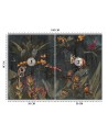 Original Wallpaper - Monkeys in the jungle abstract | FEEBY