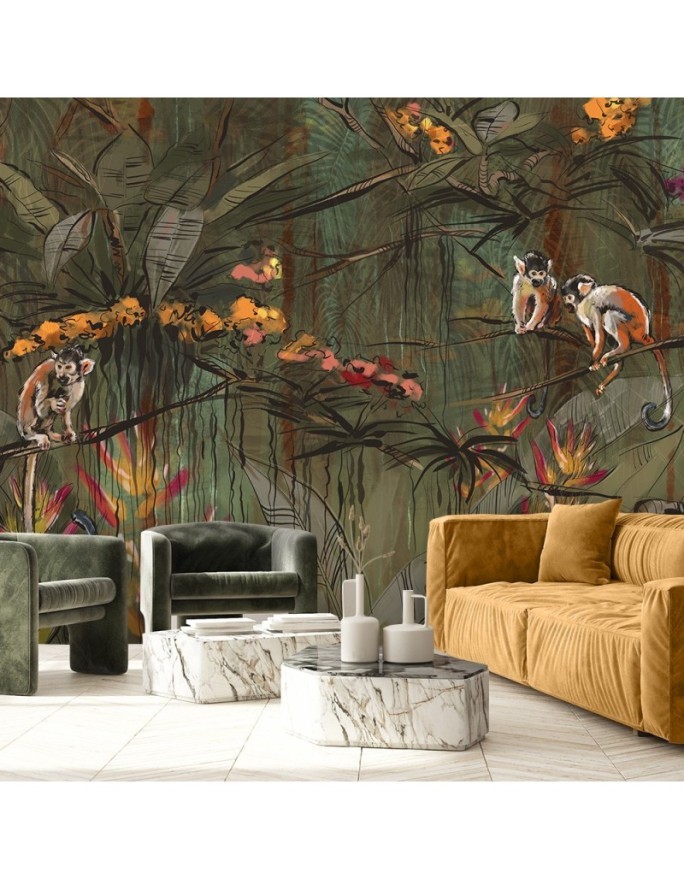 Unique Wallpapers - Monkeys in the jungle | FEEBY