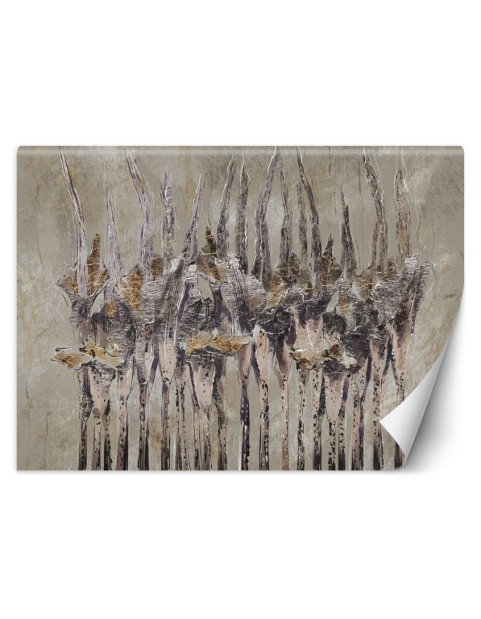 Wallpaper - Plants flowers grey | FEEBY