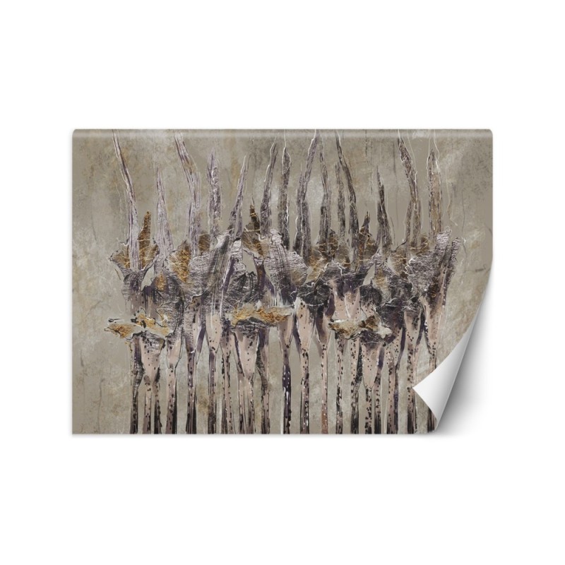 Wallpaper - Plants flowers grey | FEEBY