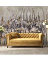 Wallpaper - Plants flowers grey | FEEBY