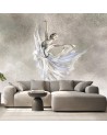 Fleece Wallpapers for the living room - ballerina dance | FEEBY
