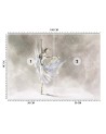 Fleece Wallpapers for the living room - ballerina dance | FEEBY