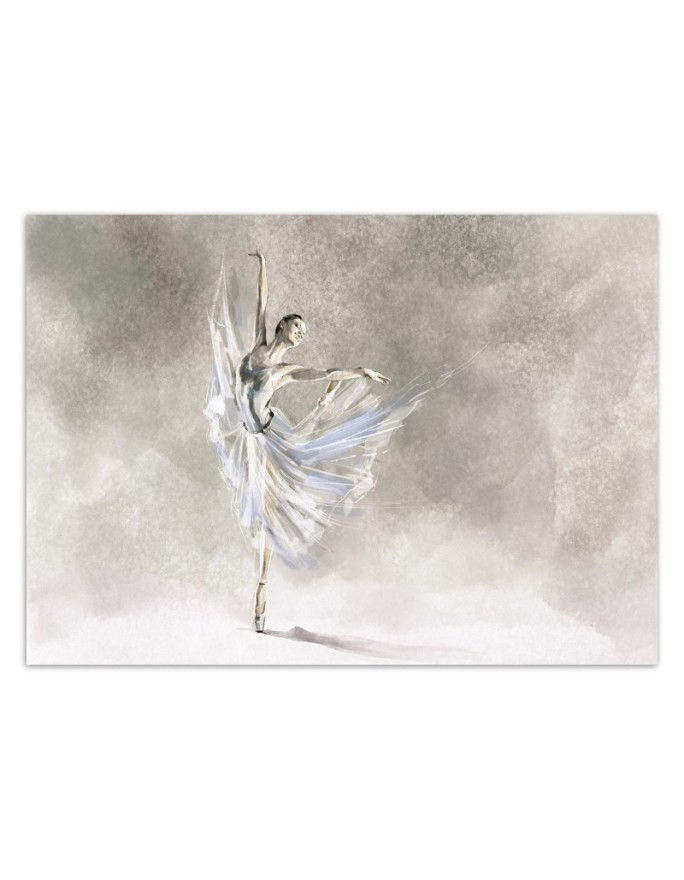 Fleece Wallpapers for the living room - ballerina dance | FEEBY