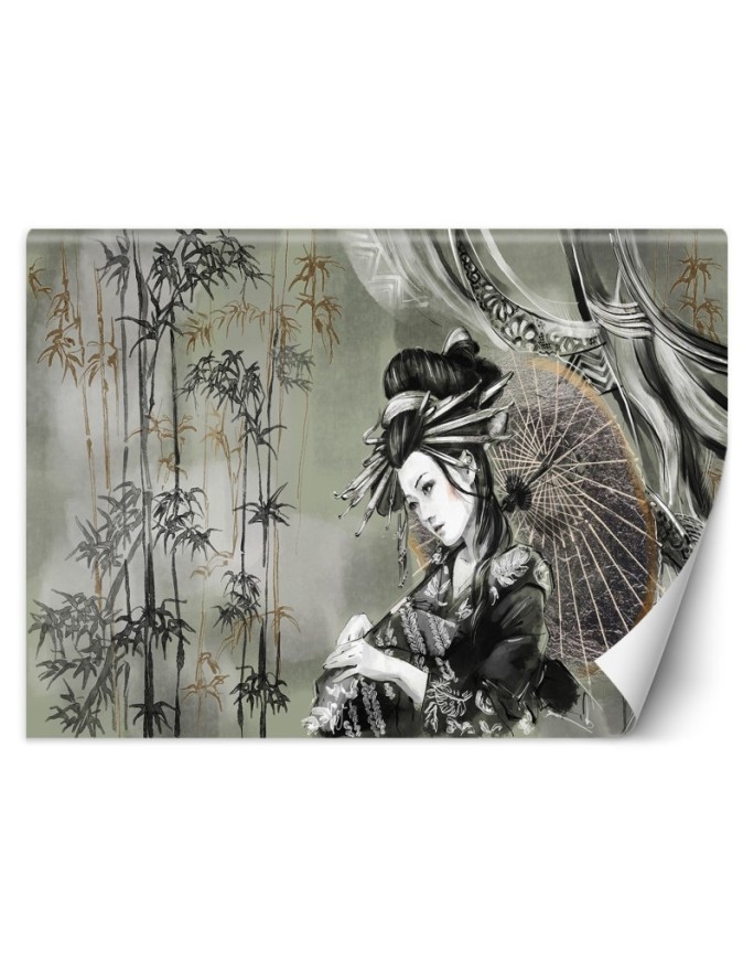 Modern Wallpapers - Geisha and bamboo | FEEBY