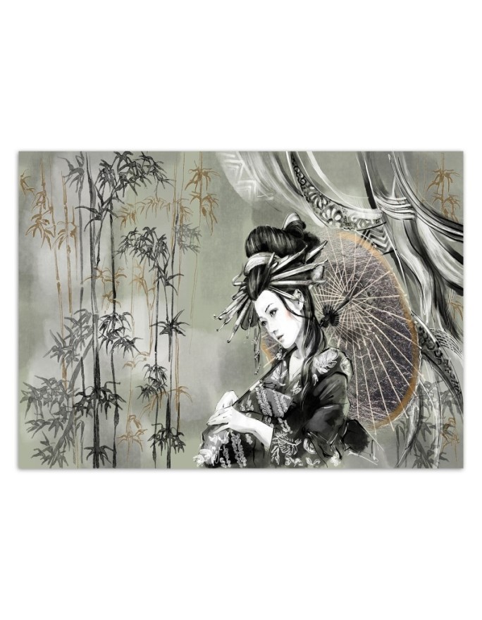 Modern Wallpapers - Geisha and bamboo | FEEBY