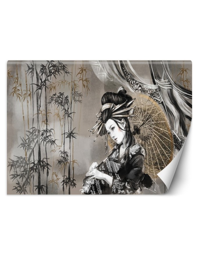 Wall mural Geisha and Bamboo