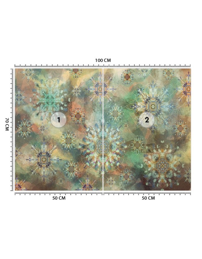 Modern wall murals - Mosaic stars abstract | FEEBY