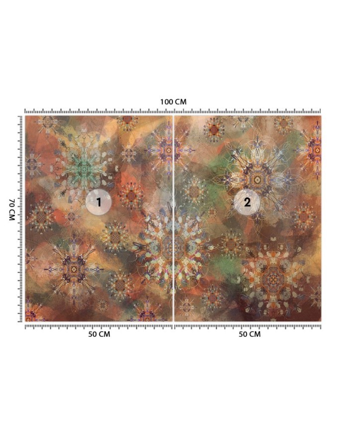 Modern wall murals - Mosaic stars abstract | FEEBY