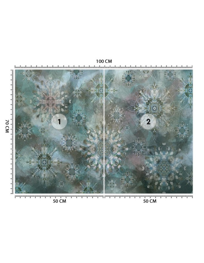 Modern murals - Mosaic stars abstract | FEEBY