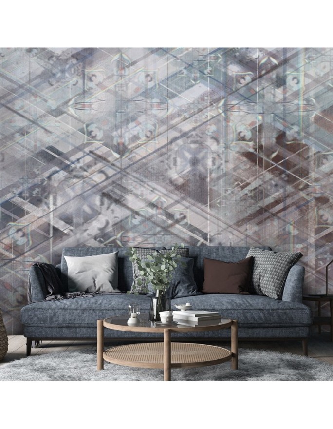 Stylish wall murals - abstract geometric shapes | FEEBY