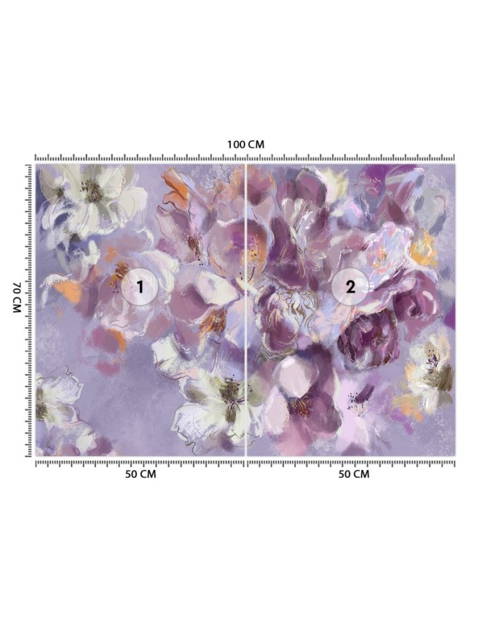 Stylish and beautiful wall murals - Iris flower | FEEBY