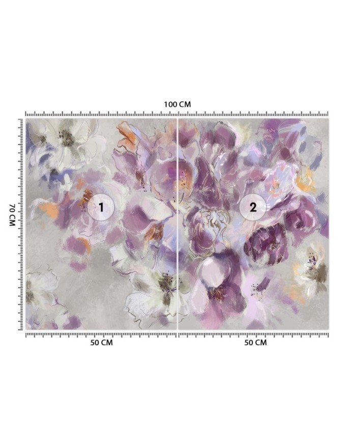 Trendy and beautiful wall murals - Iris flower | FEEBY