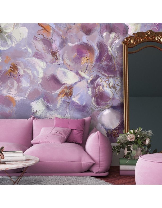trendy and beautiful wall mural - iris flower | FEEBY