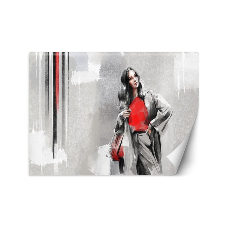 Inspirational wall mural - Modern glamour woman | FEEBY