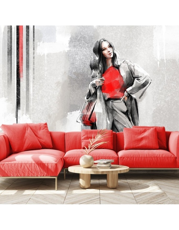Inspirational wall mural - Modern glamour woman | FEEBY