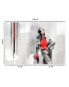 Inspirational wall mural - Modern glamour woman | FEEBY