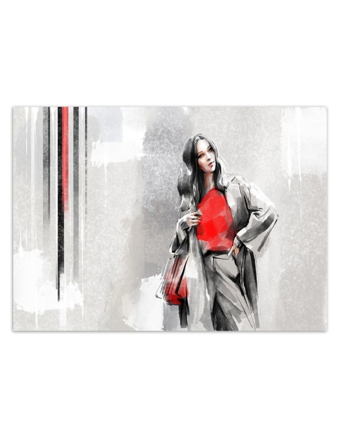 Inspirational wall mural - Modern glamour woman | FEEBY