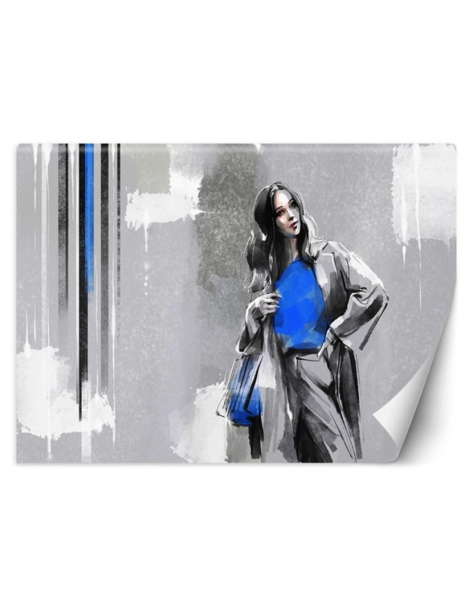 Inspirational wall mural - Modern glamour woman | FEEBY