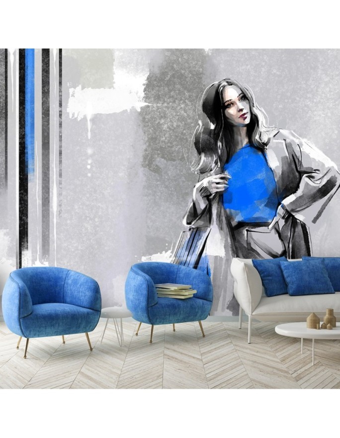 Inspirational wall mural - Modern glamour woman | FEEBY