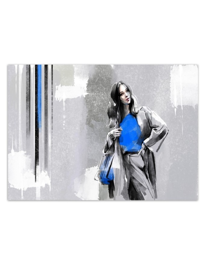 Inspirational wall mural - Modern glamour woman | FEEBY