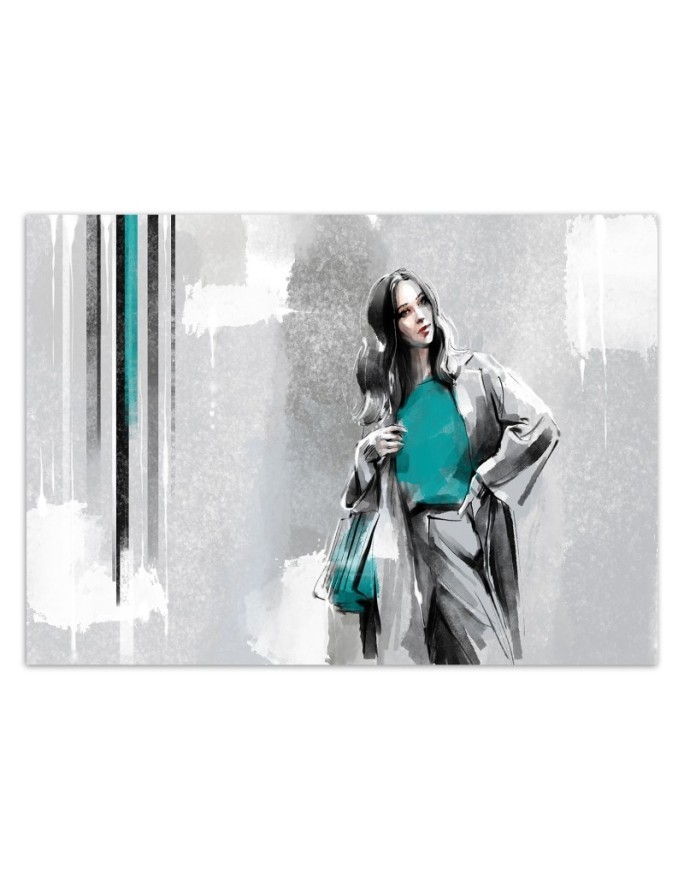 Inspirational wall murals - Modern glamour woman | FEEBY