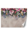 Stylish wall murals - Concrete flower bouquet | FEEBY