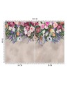 Stylish wall murals - Concrete flower bouquet | FEEBY