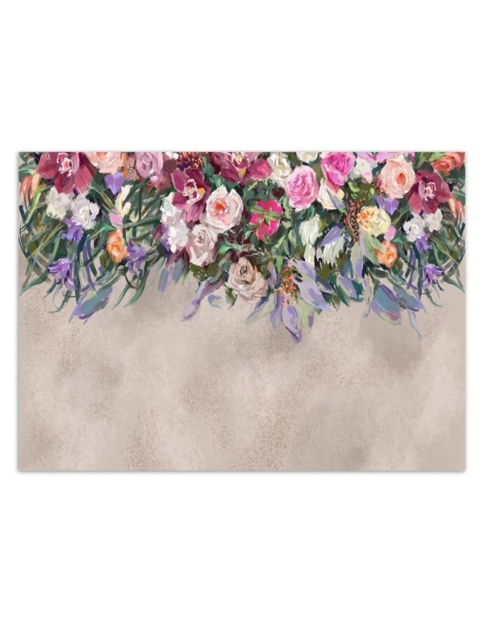 Stylish wall murals - Concrete flower bouquet | FEEBY