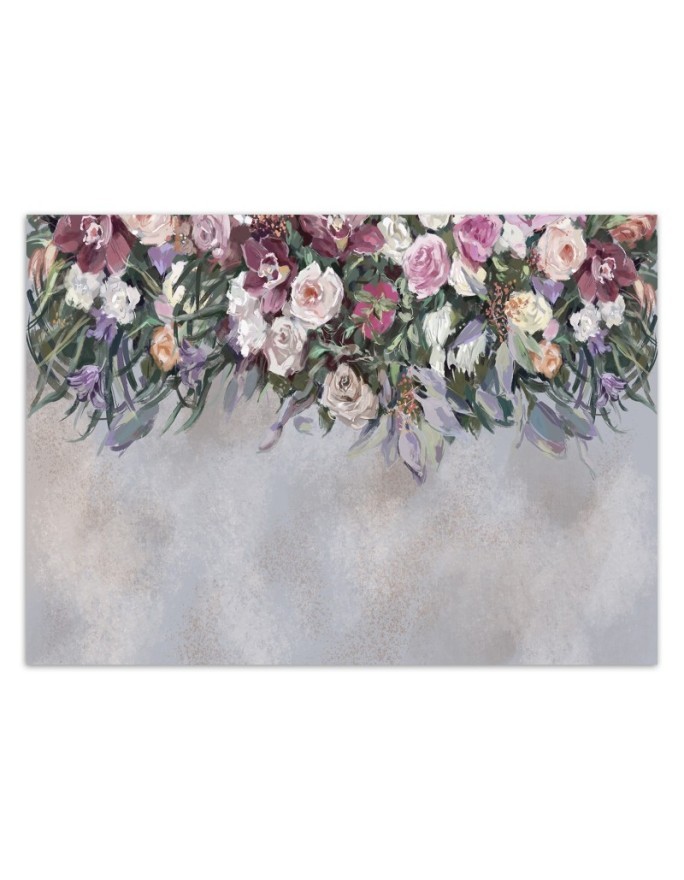 Original wall murals - Hanging bouquet of flowers concrete | FEEBY