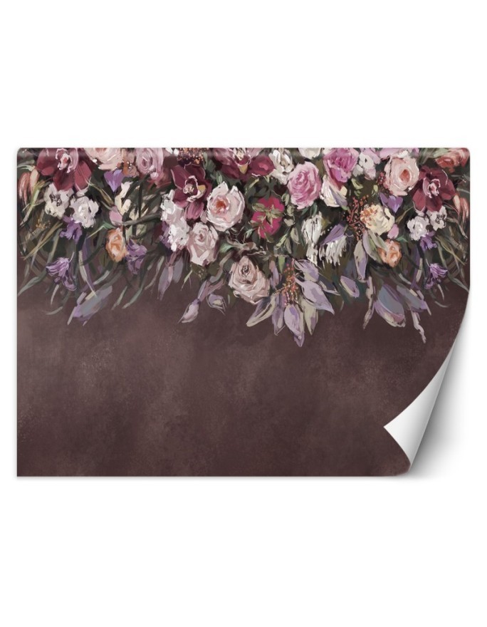 Designer wall murals - Bouquet of flowers concrete | FEEBY