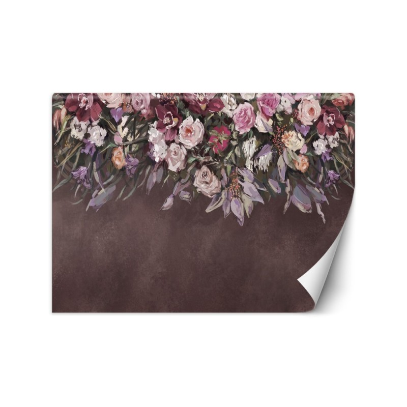 Designer wall murals - Bouquet of flowers concrete | FEEBY