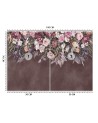Designer wall murals - Bouquet of flowers concrete | FEEBY