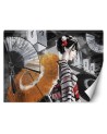 Modern wall murals - Geisha with fan | FEEBY