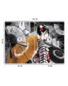 Modern wall murals - Geisha with fan | FEEBY