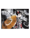 Modern wall murals - Geisha with fan | FEEBY