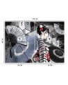 Modern wall murals - Geisha with fan | FEEBY
