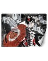 Modern wall mural - Geisha with fan | FEEBY