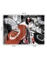 Modern wall mural - Geisha with fan | FEEBY