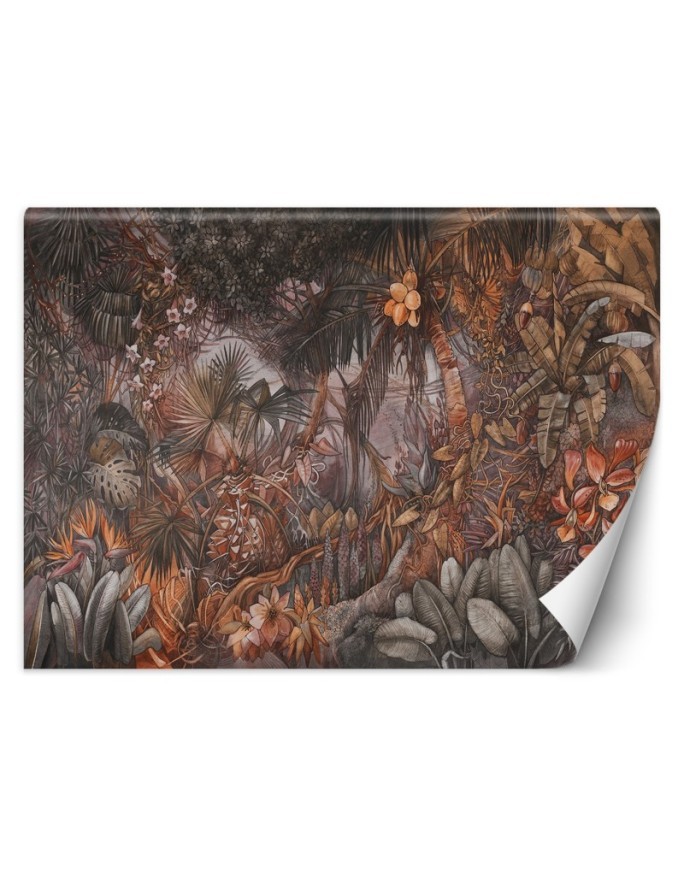 Exclusive wall mural - Coloured jungle | FEEBY