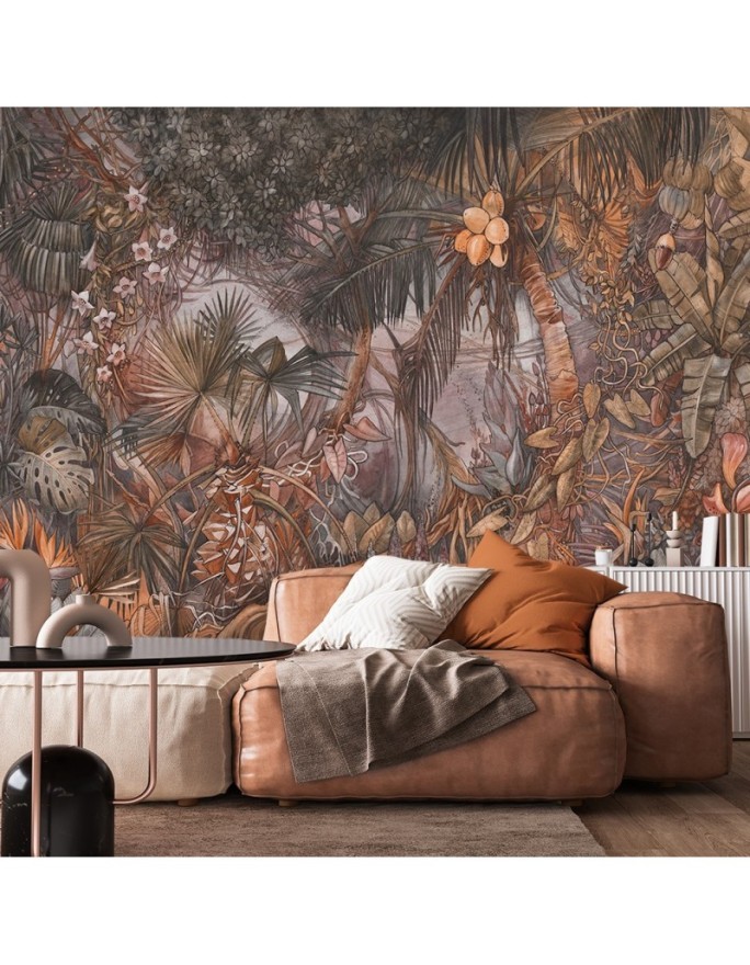 Exclusive wall mural - Coloured jungle | FEEBY