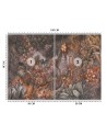 Exclusive wall mural - Coloured jungle | FEEBY