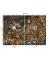 Exclusive wall mural - Coloured jungle | FEEBY