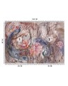 Original wall mural - Magic peacock | FEEBY