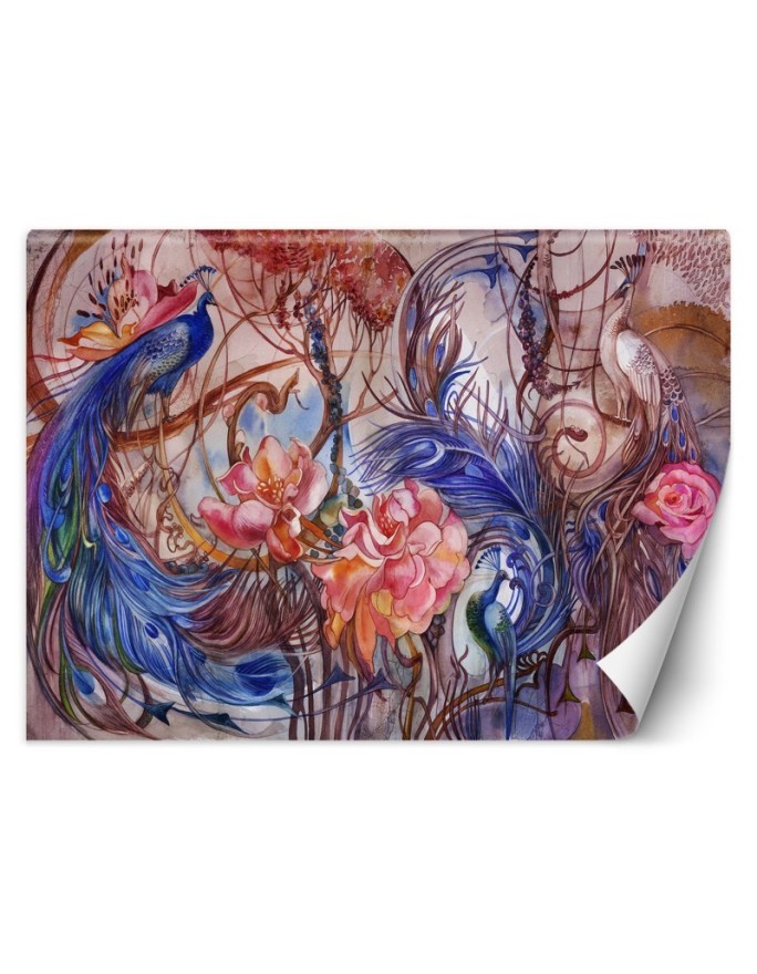 Original wall murals - Peacock birds | FEEBY