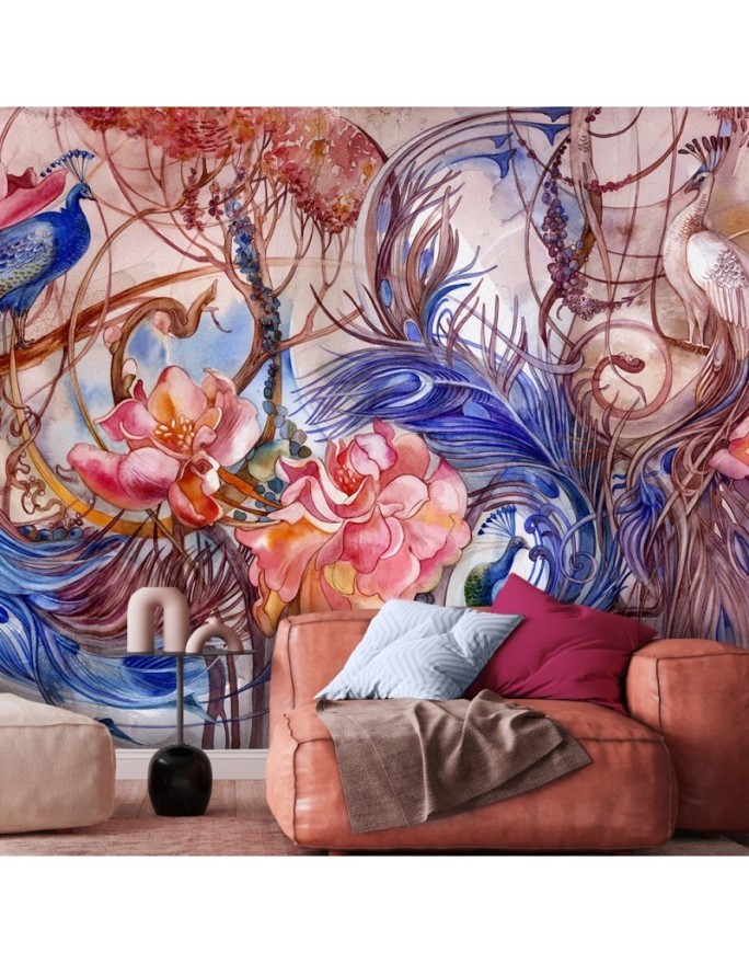 Original wall murals - Peacock birds | FEEBY
