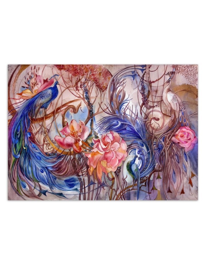 Original wall murals - Peacock birds | FEEBY