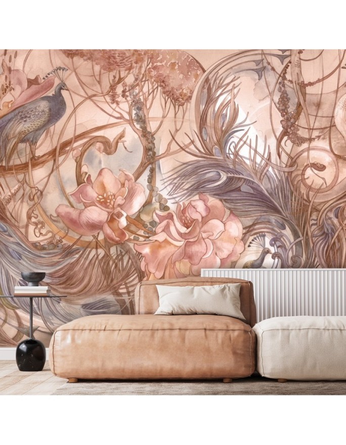 Original wall murals - Peacock birds | FEEBY